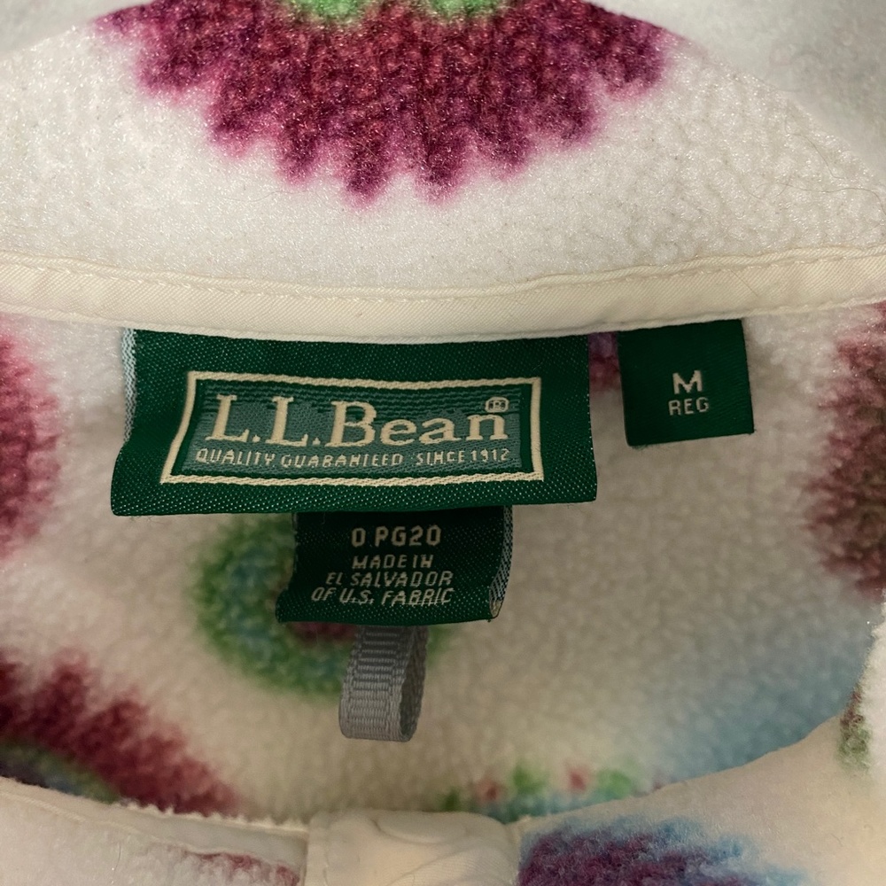 L.L. Bean Snap Synchilla Sweater Fleece Pullover - Size Medium - Picture 4 of 6